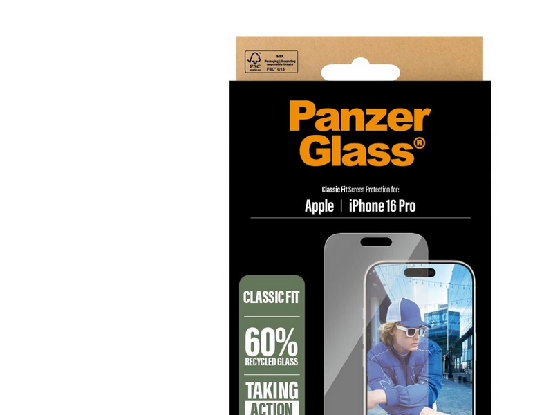 PanzerGlass Screen Protector iPhone 16 Pro | Classic Fit