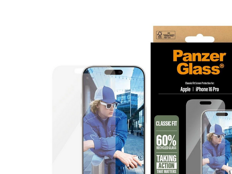 PanzerGlass Screen Protector iPhone 16 Pro | Classic Fit