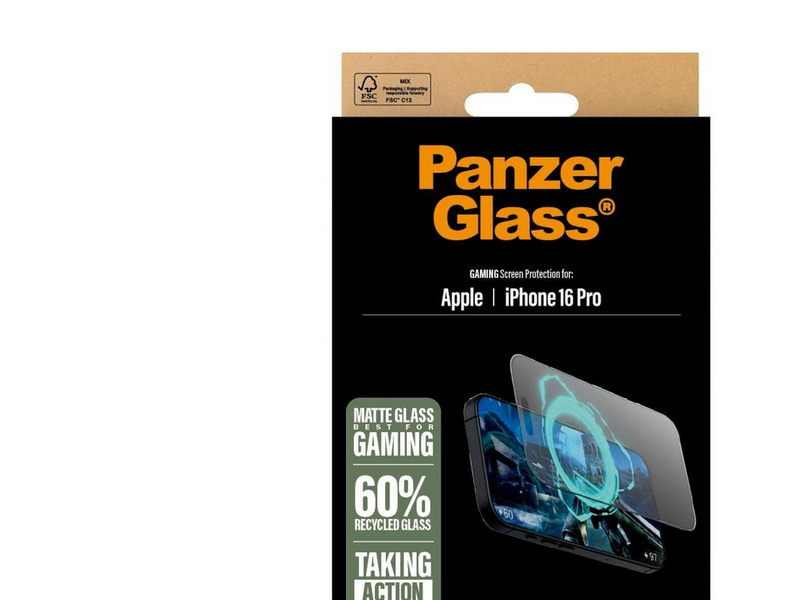 PanzerGlass Gaming Screen Protector iPhone 16 Pro | Ultra-Wide Fit