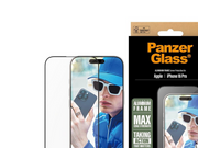PanzerGlass Screen Protector Aluminum Frame iPhone 16 Pro | Ultra-Wide Fit