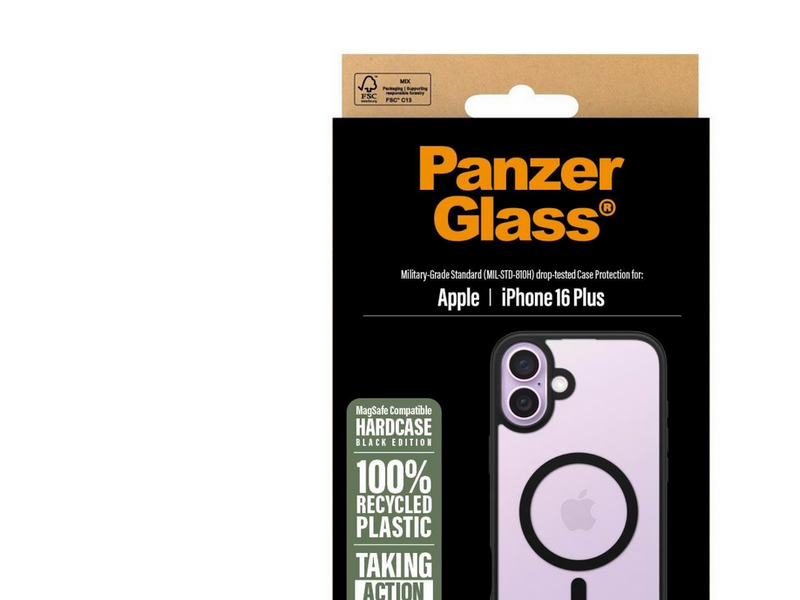 PanzerGlass HardCase Black MagSafe iPhone 16 Plus