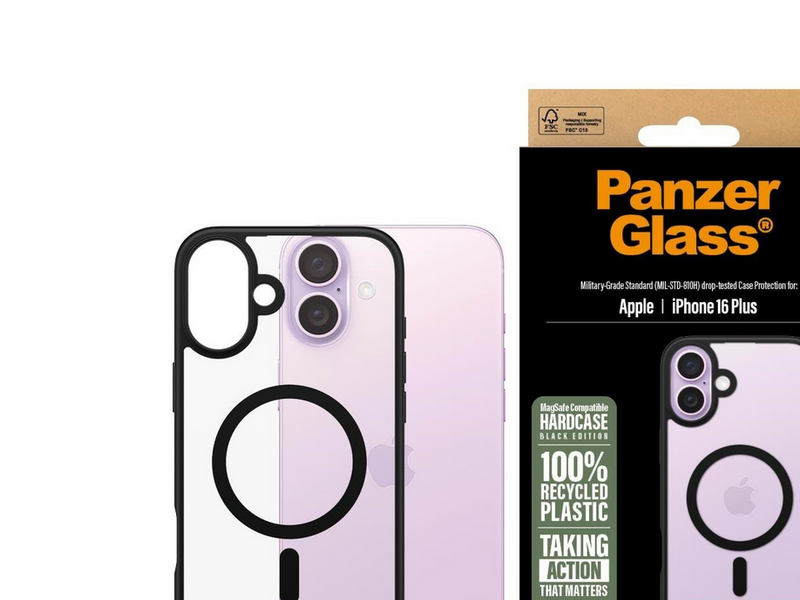 PanzerGlass HardCase Black MagSafe iPhone 16 Plus