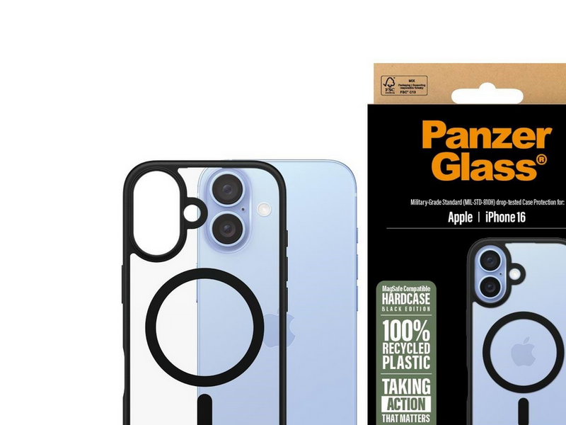 PanzerGlass HardCase Black MagSafe iPhone 16