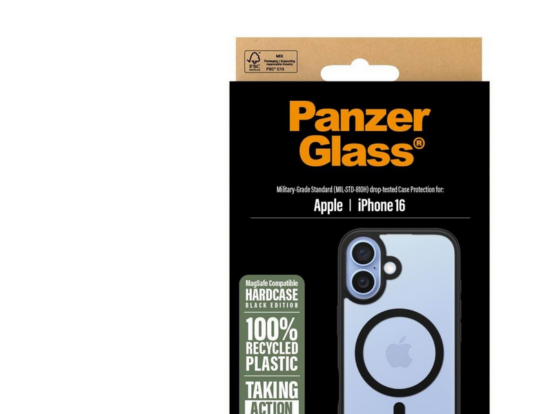 PanzerGlass HardCase Black MagSafe iPhone 16
