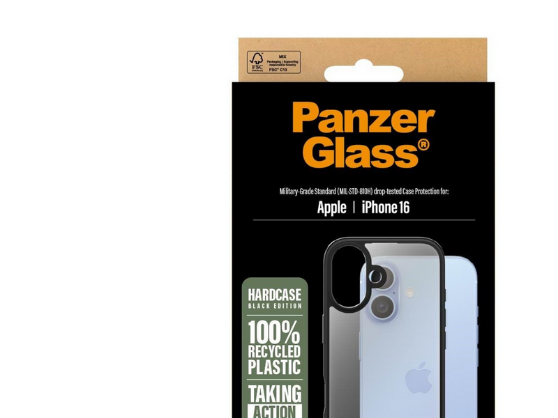 PanzerGlass HardCase Black iPhone 16