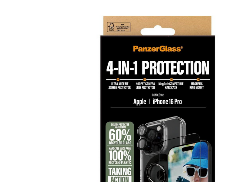 PanzerGlass 4-in-1 Protection Bundle iPhone 16 Pro