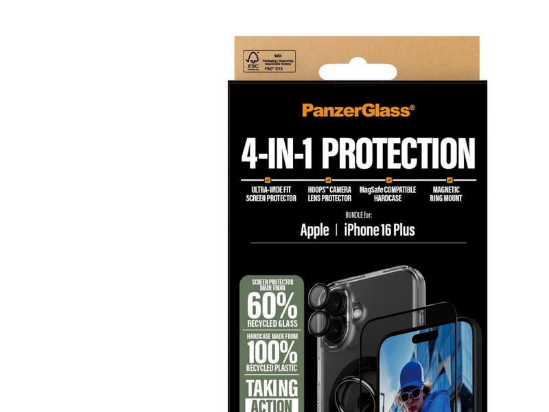 PanzerGlass 4-in-1 Protection Bundle iPhone 16 Plus