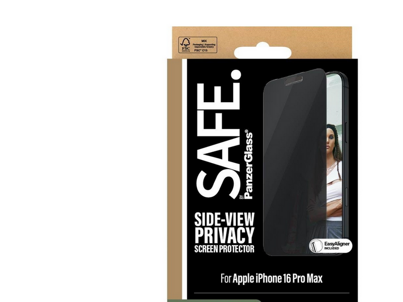 SAFE by PanzerGlass Privacy Screen Protector iPhone 16 Pro Max | Ultra-Wide Fit