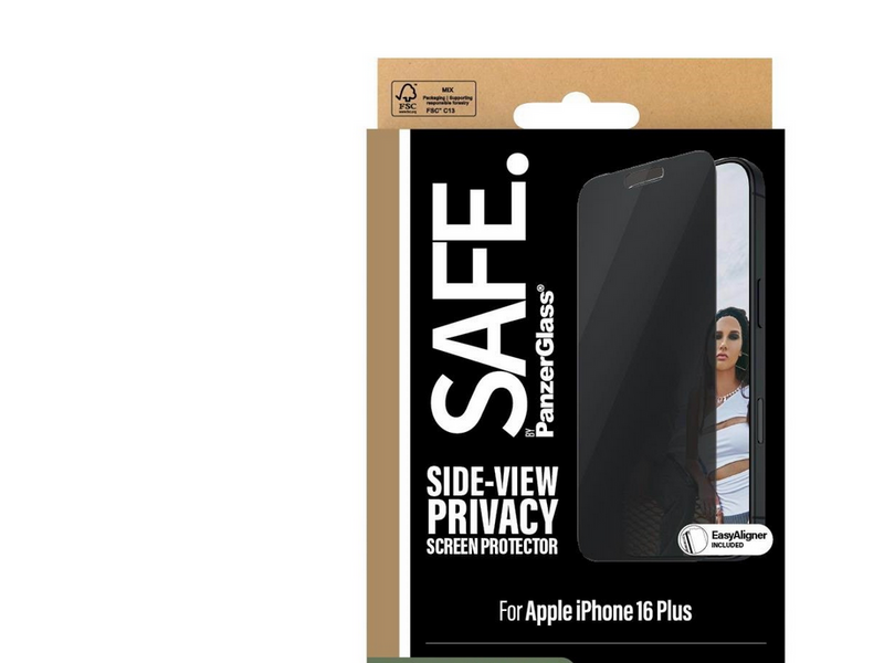 SAFE by PanzerGlass Privacy Screen Protector iPhone 16 Plus | Ultra-Wide Fit