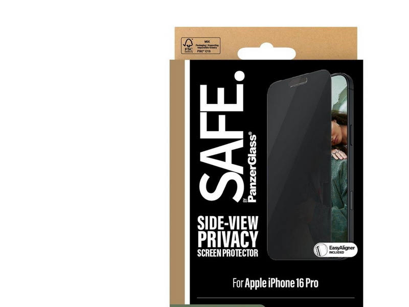 SAFE by PanzerGlass Privacy Screen Protector iPhone 16 Pro | Ultra-Wide Fit