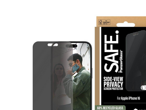 SAFE by PanzerGlass Privacy Screen Protector iPhone 16 | Ultra-Wide Fit