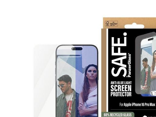 SAFE by PanzerGlass EyeCare Screen Protector iPhone 16 Pro Max | Ultra-Wide Fit