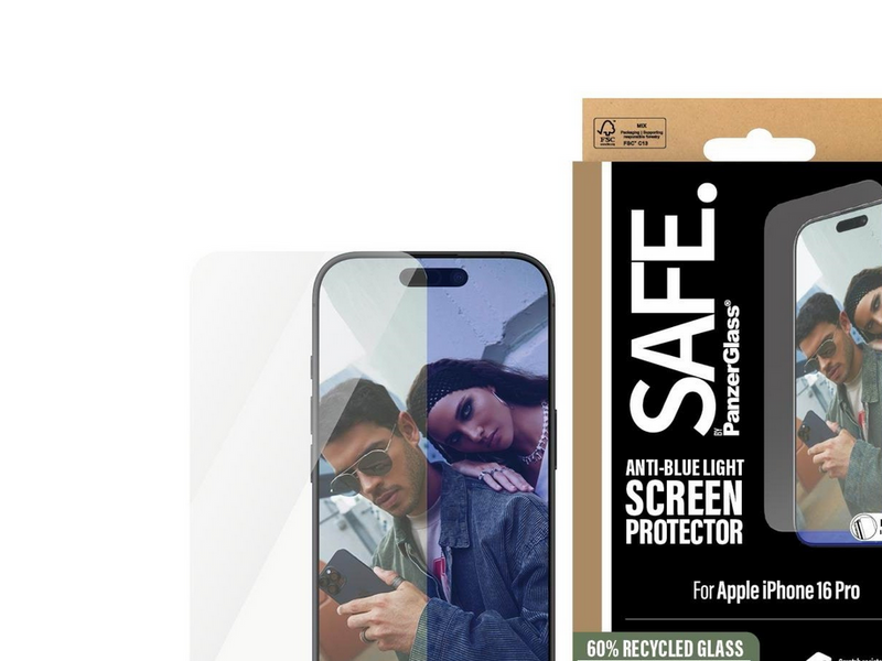 SAFE by PanzerGlass EyeCare Screen Protector iPhone 16 Pro | Ultra-Wide Fit