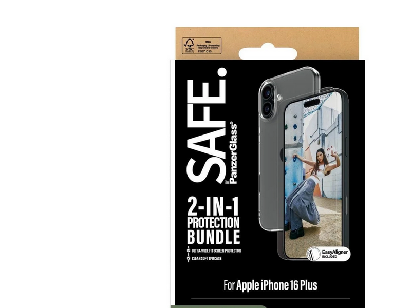 SAFE by PanzerGlass 2-in-1 Protection Bundle iPhone 16 Plus
