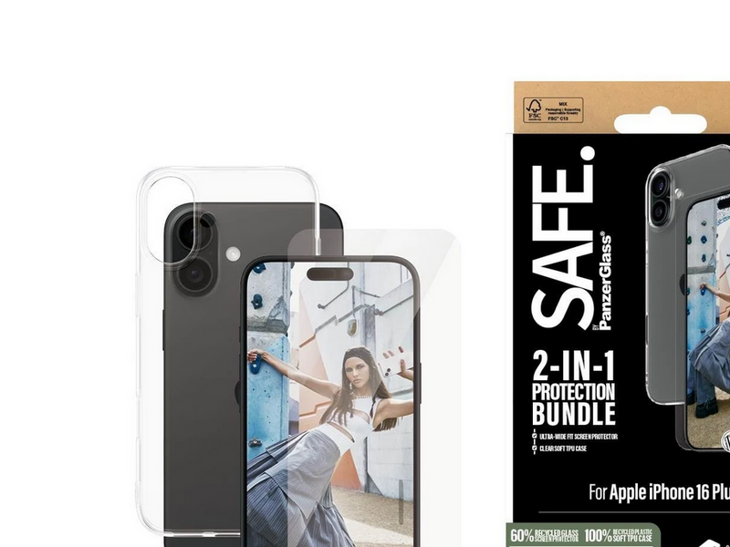 SAFE by PanzerGlass 2-in-1 Protection Bundle iPhone 16 Plus