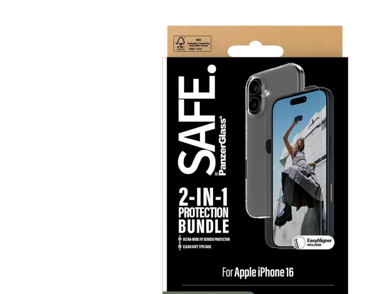 SAFE by PanzerGlass 2-in-1 Protection Bundle iPhone 16