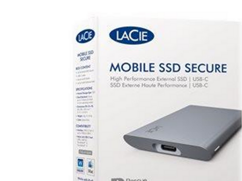 LaCie Mobile Secure STKH2000800 - SSD - High Performance - 2 TB - USB 3.2 Gen 2