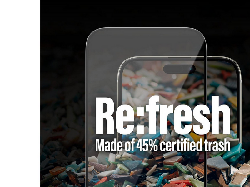 PanzerGlass Re:fresh Screen Protector iPhone 15 Plus | Ultra-Wide Fit w. EasyAligner