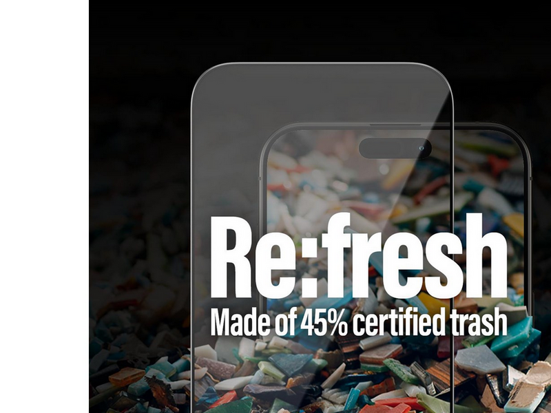 PanzerGlass Re:fresh Screen Protector iPhone 15 Pro Max | Ultra-Wide Fit w. EasyAligner