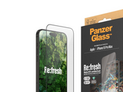 PanzerGlass Re:fresh Screen Protector iPhone 15 Pro Max | Ultra-Wide Fit w. EasyAligner