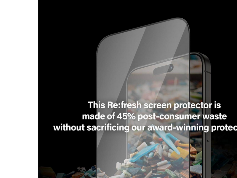 PanzerGlass Re:fresh Screen Protector iPhone 15 Pro Max | Ultra-Wide Fit w. EasyAligner