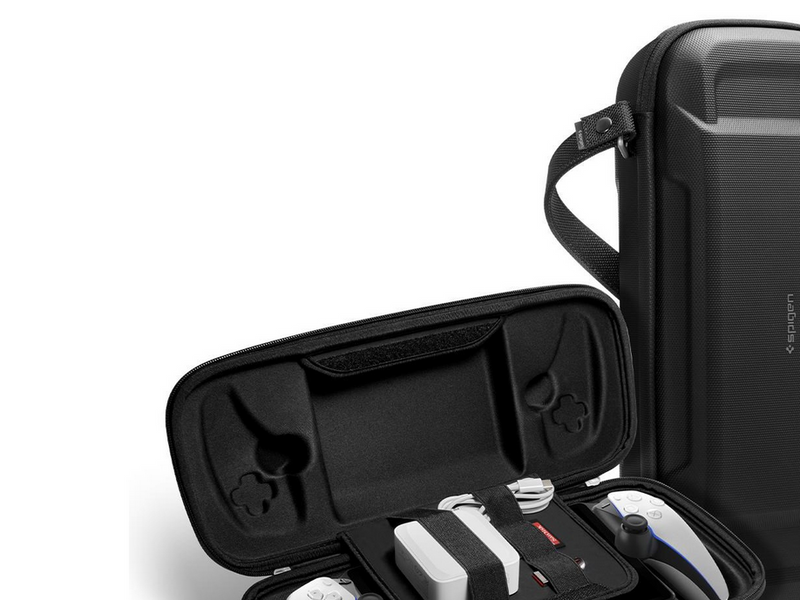 Spigen Rugged Armor Pro Pouch - black - Sony Playstation Portal - Miscellaneous Zubehör für Spielkonsole - PlayStation Portal