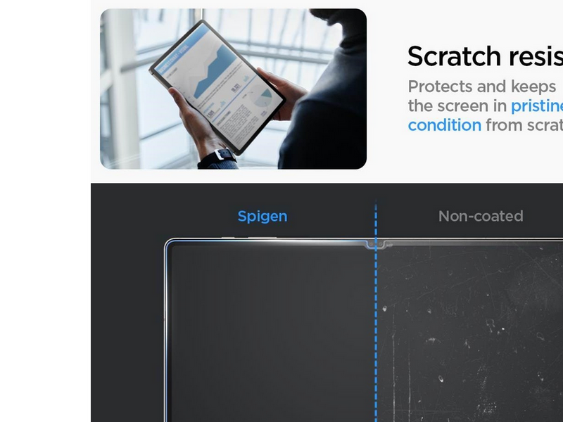 Spigen Glass tR EZ Fit 1 Pack - Samsung Galaxy Tab S10/S9 Ultra