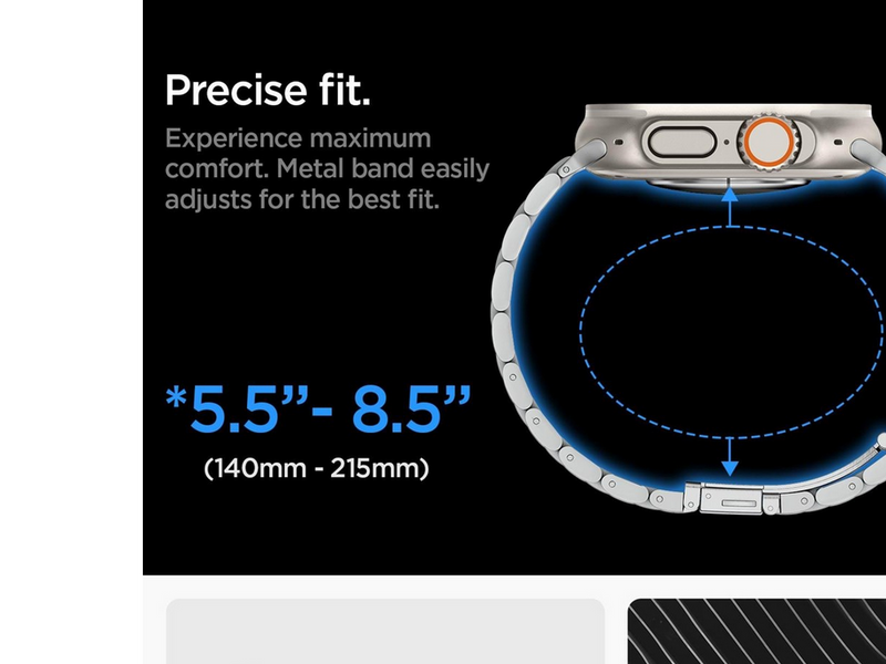 Spigen Modern Fit 316L Band - silver - Apple Watch 49mm/46mm/45mm/44mm