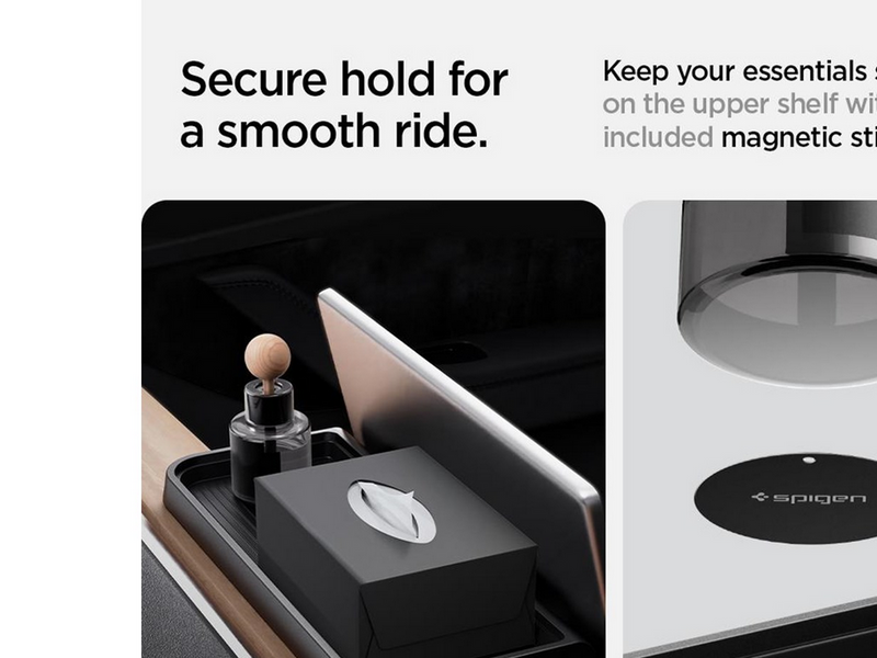 Spigen Tesla Under Screen Storage Organizer - black - Tesla Model Y/3