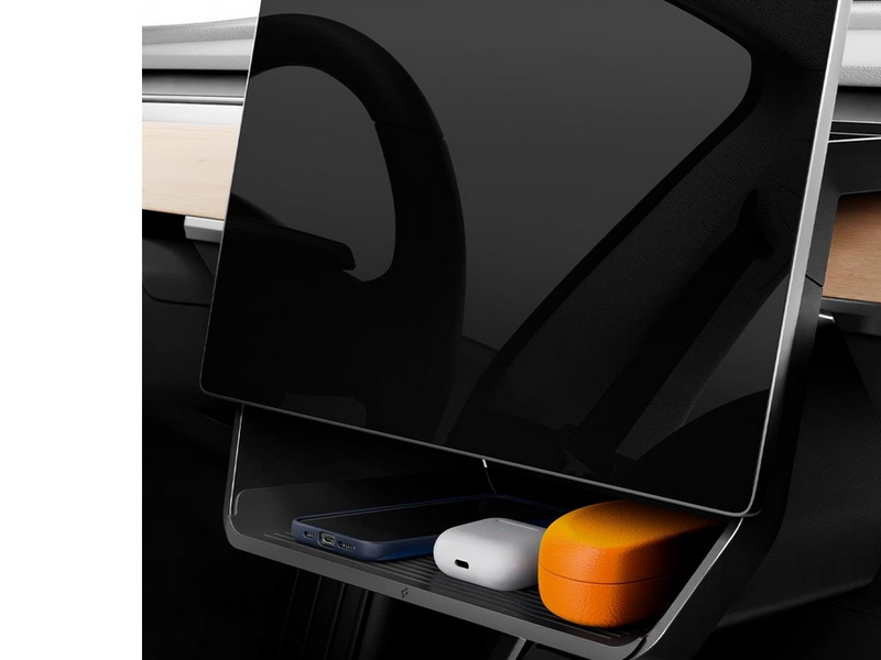 Spigen Tesla Under Screen Storage Organizer - black - Tesla Model Y/3