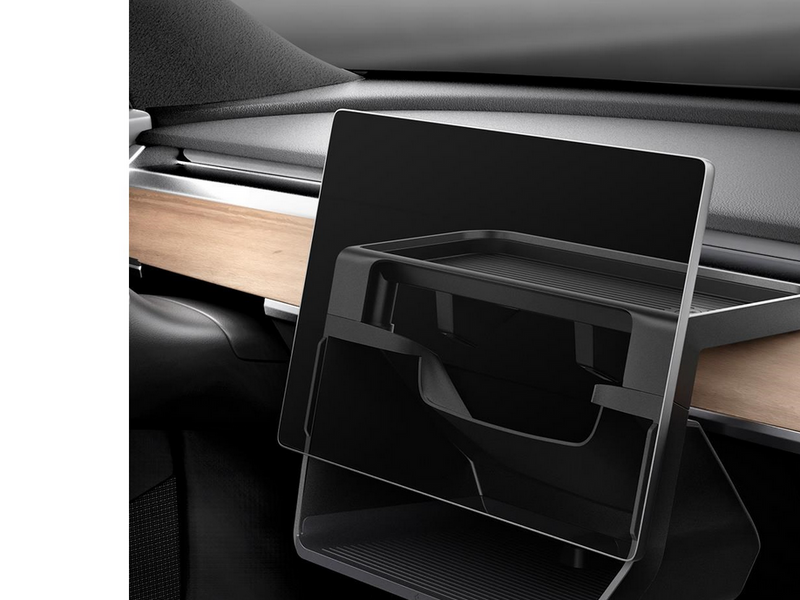 Spigen Tesla Under Screen Storage Organizer - black - Tesla Model Y/3