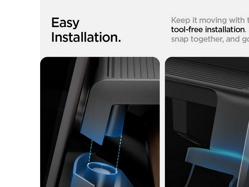 Spigen Tesla Under Screen Storage Organizer - black - Tesla Model Y/3