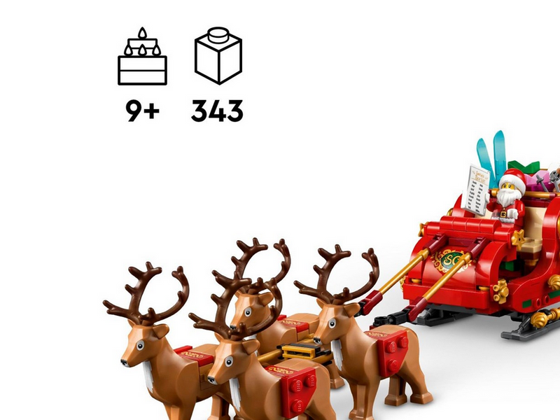 LEGO 40499 Schlitten des Weihnachtsmanns