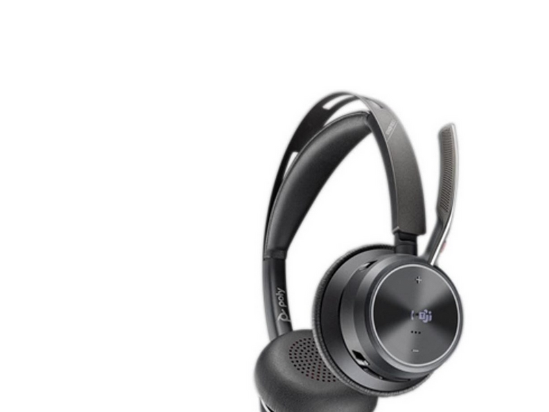 HP Poly Voyager Focus 2 Microsoft Teams Certified USB-C-C Headset +USB-C/A Adapter