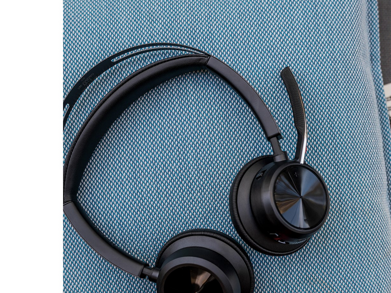 HP Poly Voyager Focus 2 Microsoft Teams Certified USB-C-C Headset +USB-C/A Adapter