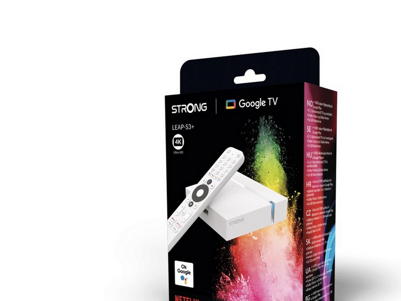 Strong LEAP-S3+ V2 - White - 4K - Google TV box - Dolby Vision Atmos