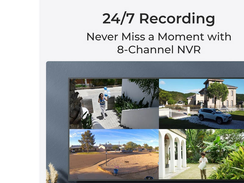 REOLINK NVS8 8-Channel NVR + 2TB HDD