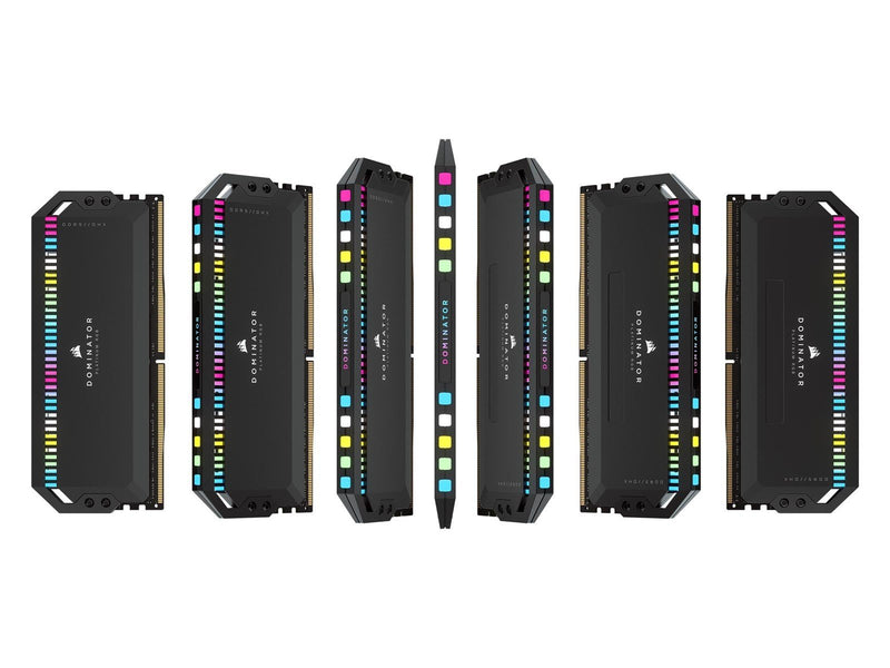Corsair Dominator Platinum RGB DDR5-5200 - 64GB - CL40 - Dual Channel (2 pcs) - Intel XMP - Schwarz mit RGB