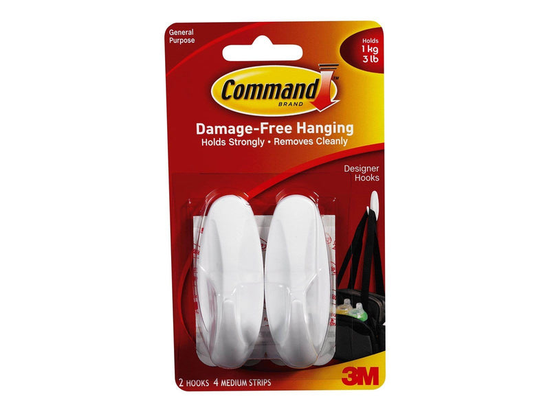 3M Command Designer Hooks Medium 2-Pack