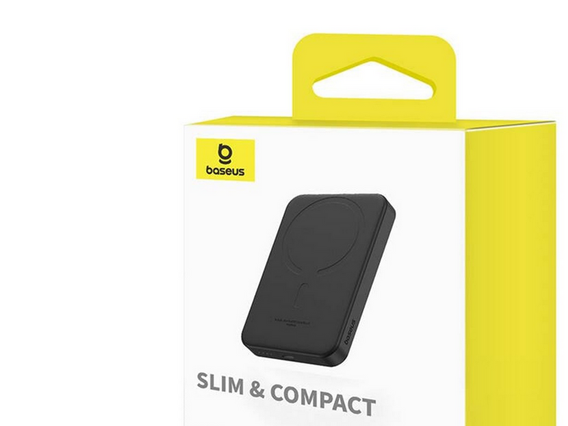 Baseus Magnetic Mini Powerbank 5000mAh USB-C 20W (black) - 5000 mAh