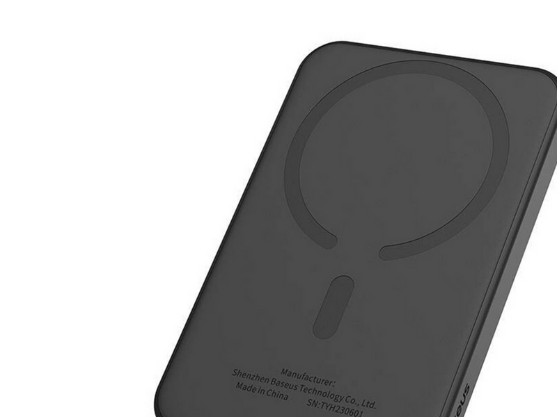 Baseus Magnetic Mini Powerbank 5000mAh USB-C 20W (black) - 5000 mAh