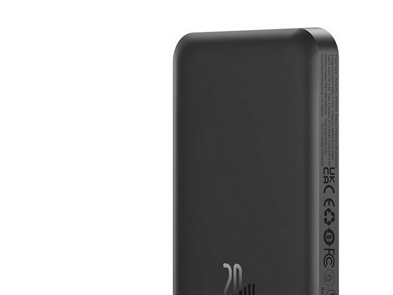 Baseus Magnetic Mini Powerbank 5000mAh USB-C 20W (black) - 5000 mAh