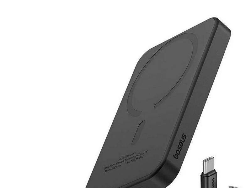 Baseus Magnetic Mini Powerbank 5000mAh USB-C 20W (black) - 5000 mAh