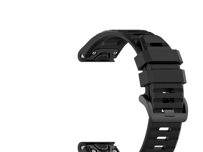FIXED Silicone Strap for Garmin QuickFit 26mm Black