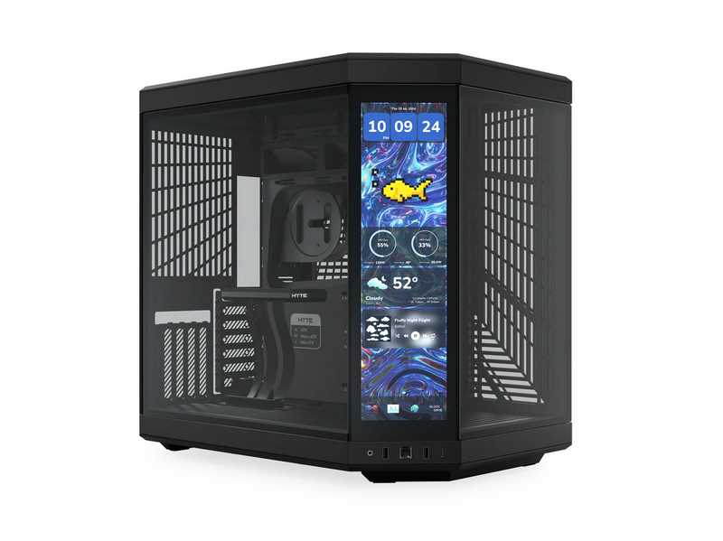 HYTE Y70 Touch Infinite - Pitch Black - Gehäuse - Miditower - Schwarz