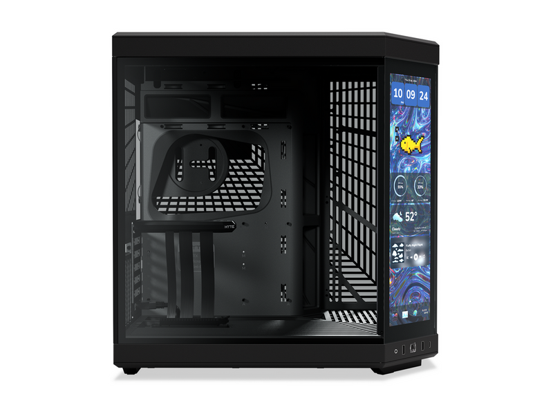 HYTE Y70 Touch Infinite - Pitch Black - Gehäuse - Miditower - Schwarz