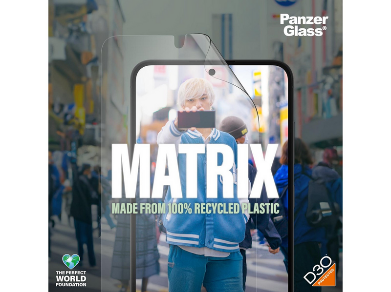 PanzerGlass MATRIX Screen Protector with D3O Samsung Galaxy S24 Plus | Ultra-Wide Fit w. AlignerKit