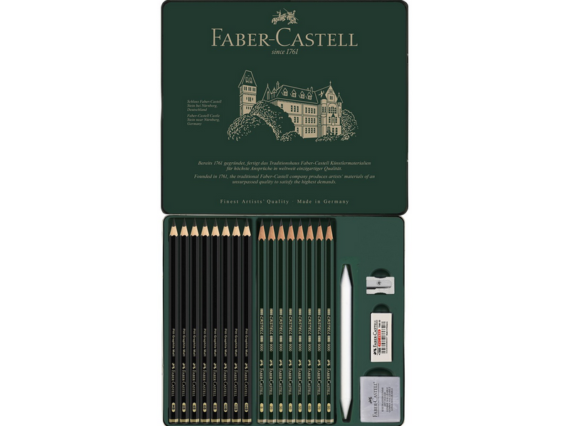 Faber-Castell Set Pitt Graphite Matt & Castell 9000