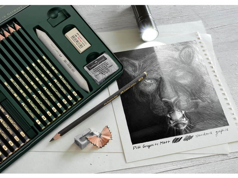 Faber-Castell Set Pitt Graphite Matt & Castell 9000