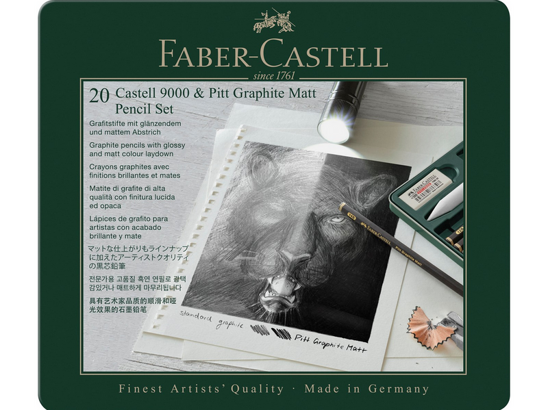 Faber-Castell Set Pitt Graphite Matt & Castell 9000
